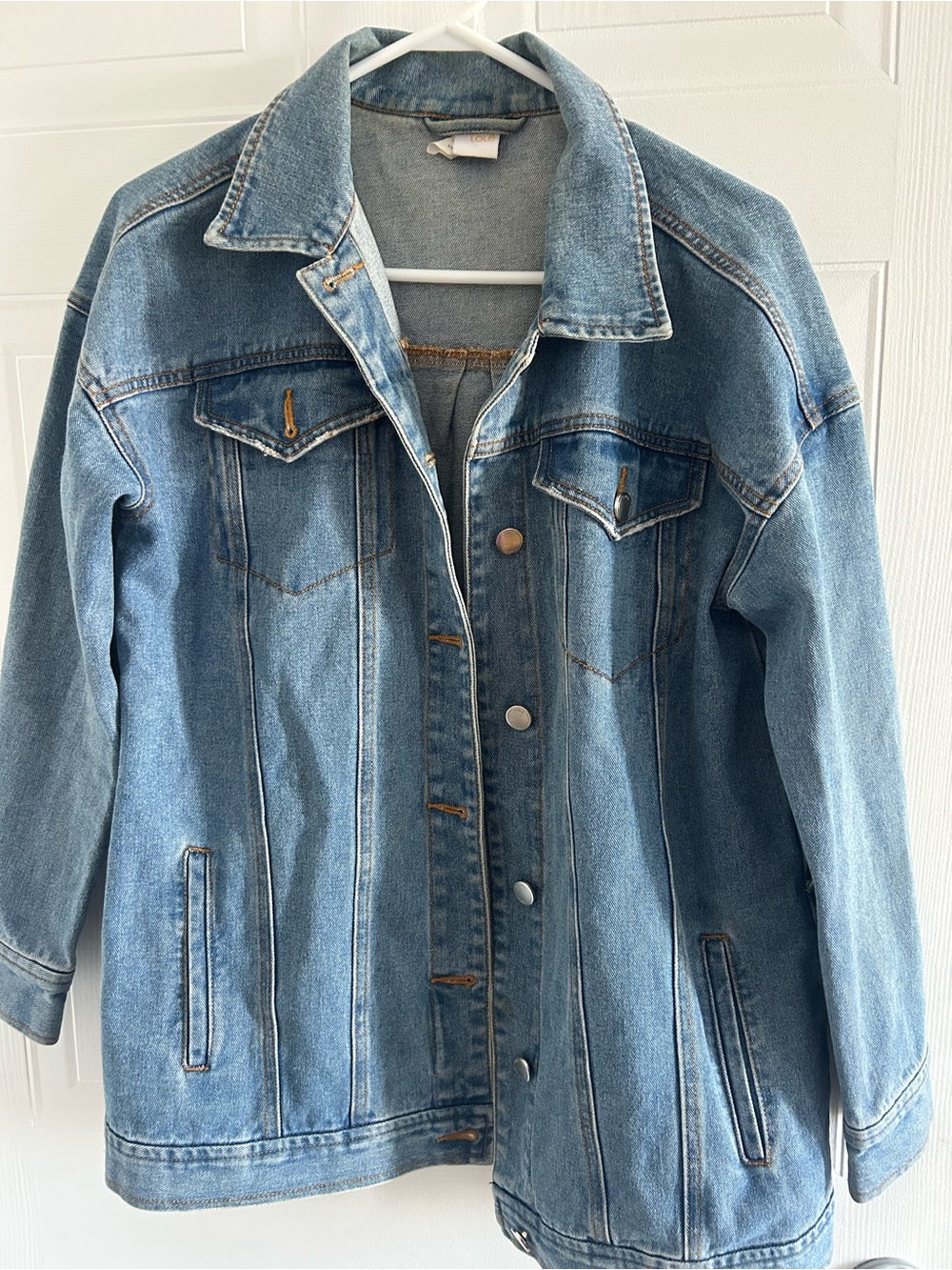 Lole Light Blue Denim Jean Jacket - Women's Relaxed Fit